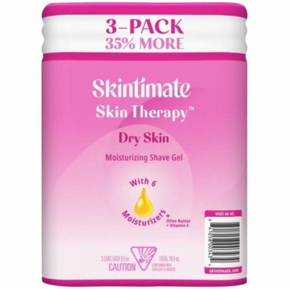 Skintimate Dry Skin Moisturizing Shave Ge with 6 moisturizer (9.5 oz., 3 pk.) - Picture 1 of 6